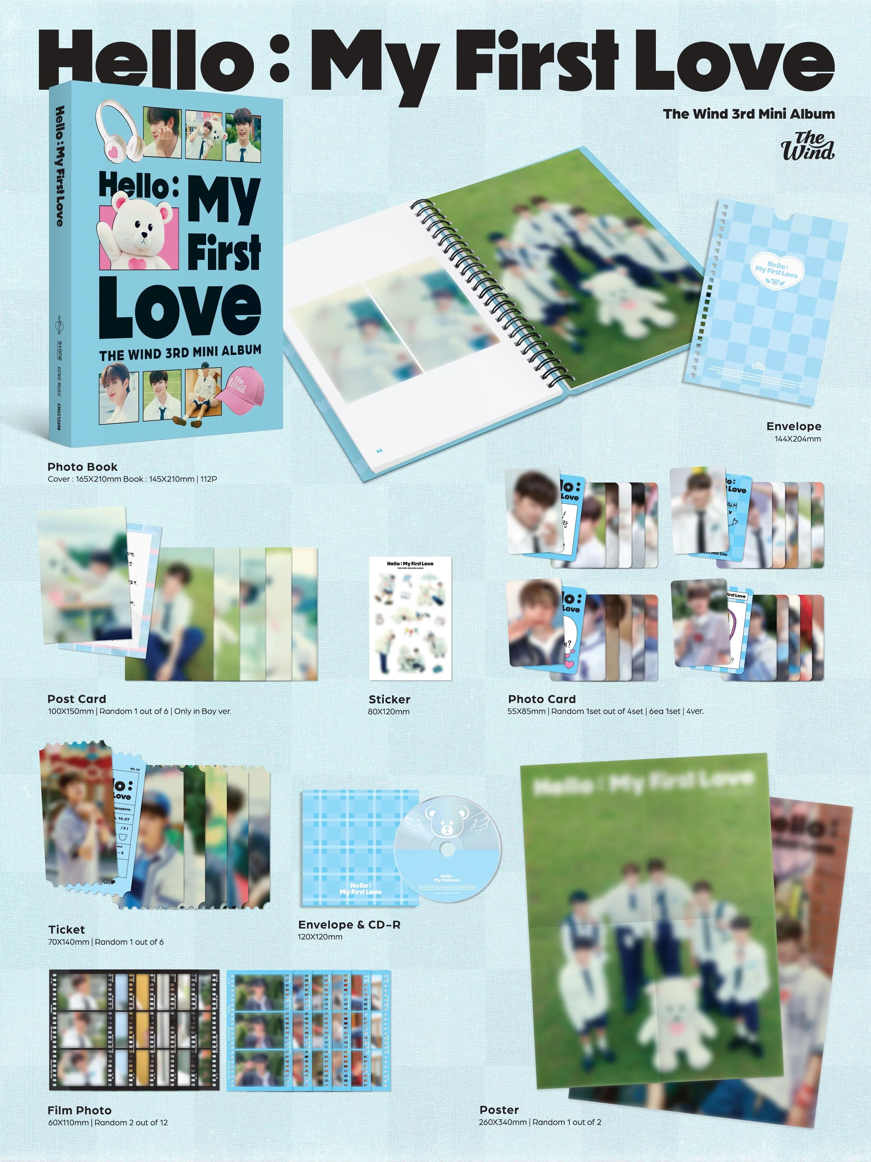 The Wind - Hello My First Love [Photobook Ver] - Image 2