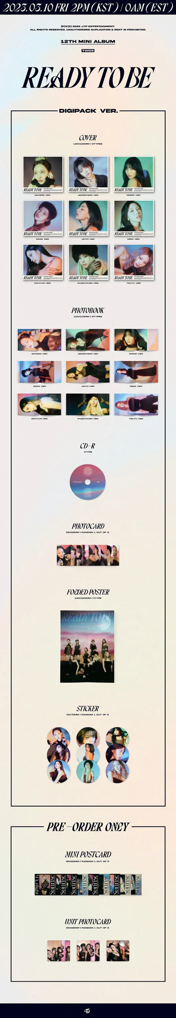 TWICE - READY TO BE (Digipack) - Image 2