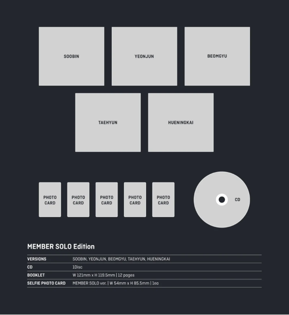 TXT - CHIKAI [Japanese Album] (Solo Jacket Ver.) - Image 2