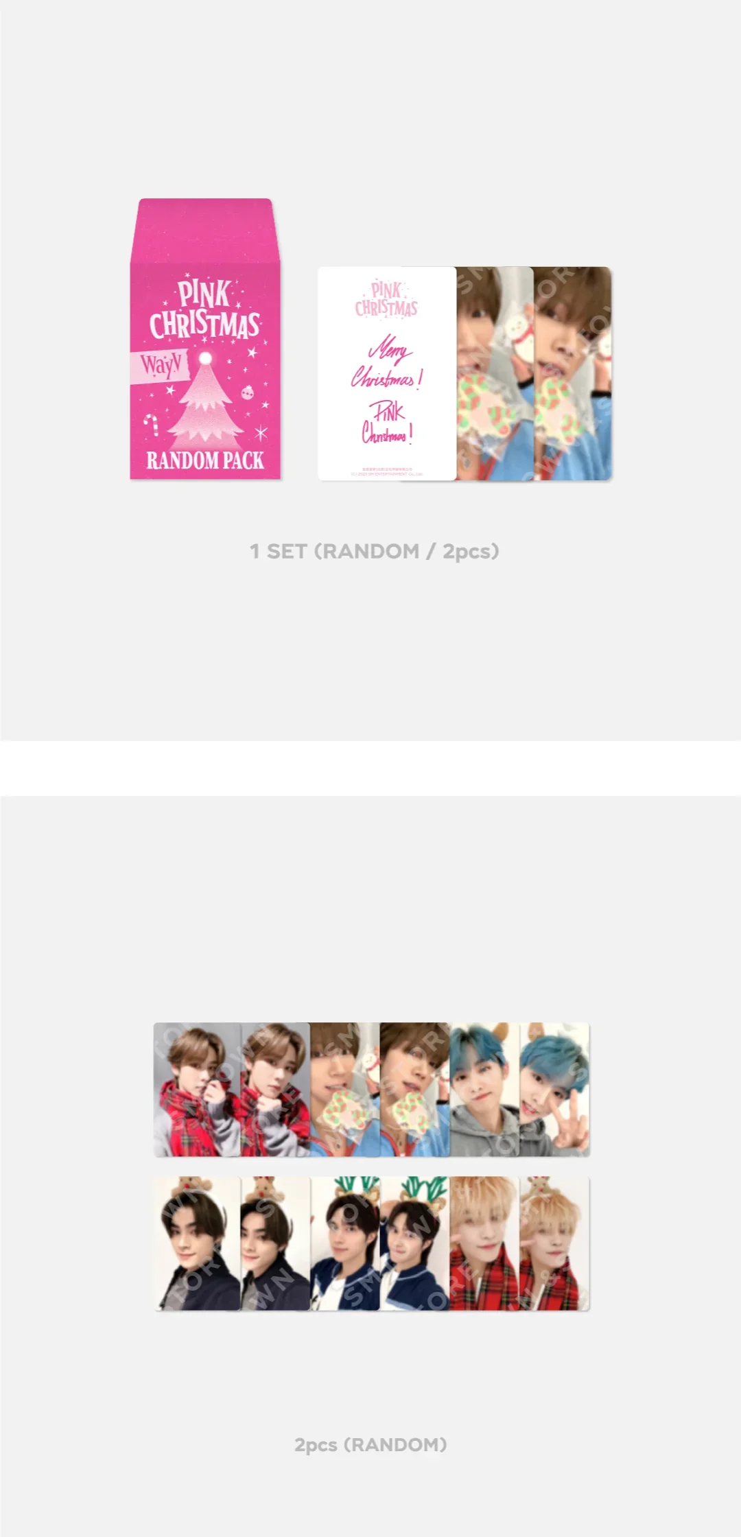 WAYV - PINK CHRISTMAS 2023 PHOTOCARDS - Image 2