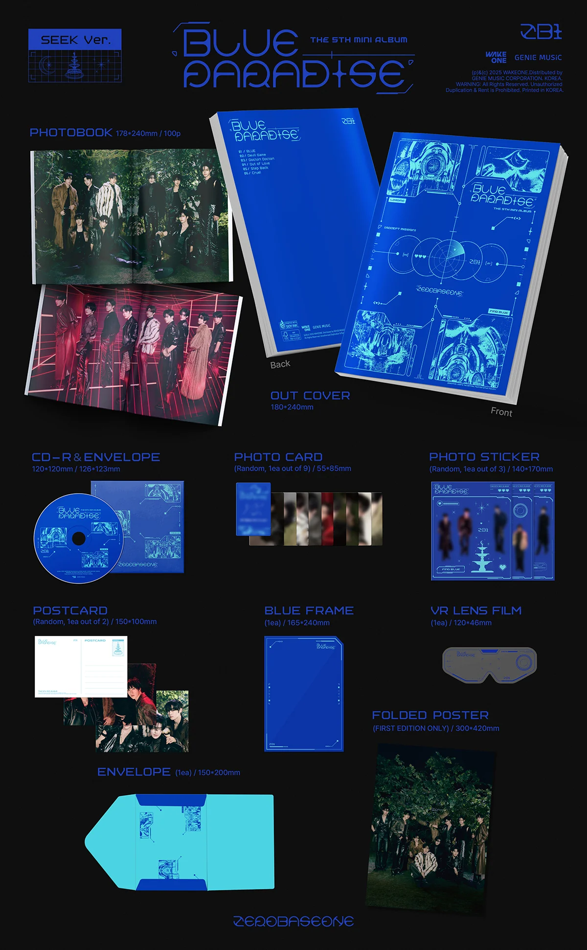 ZEROBASEONE - BLUE PARADISE (Photobook Ver) - Image 3