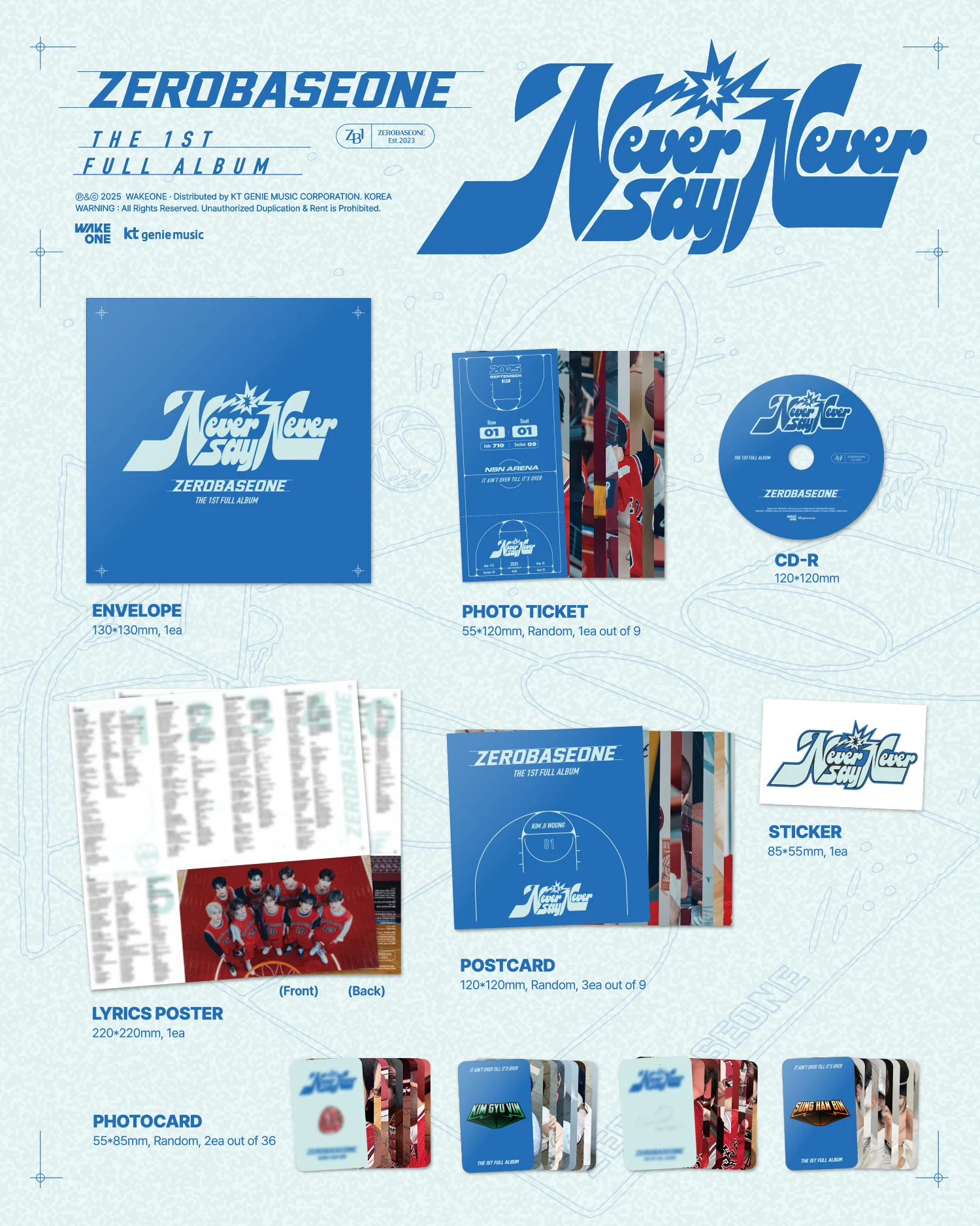 ZEROBASEONE - NEVER SAY NEVER (Slam Dunk Ver) - Image 2